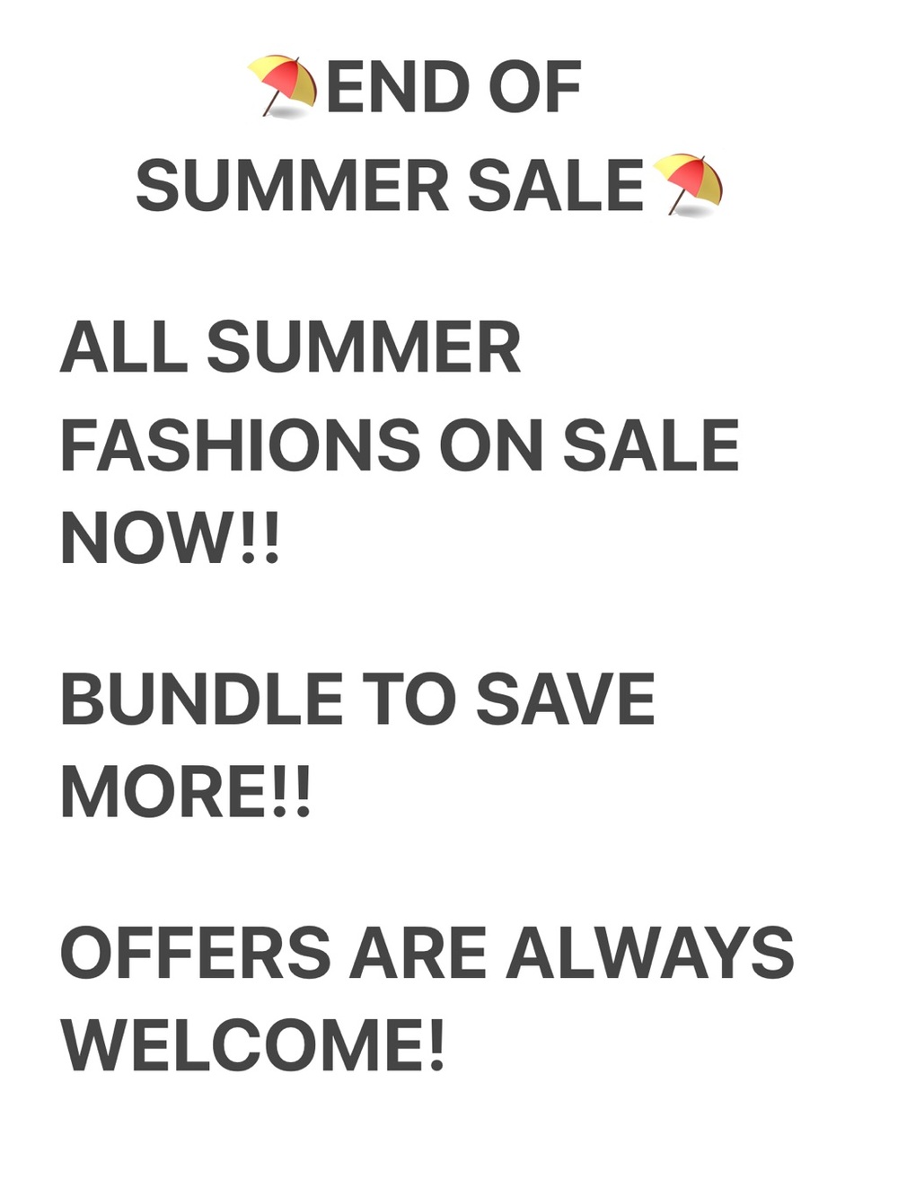 OFFERS WELCOME!!!!